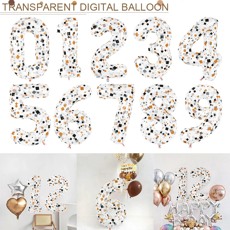 40inch Transparent Number Foil Balloon 0-9 Digital Helium Balloon Baby Shower Kids Adult Happy Birthday Party Wedding Decoration
40inch Transparent Number Foil Balloon 0-9 Digital Helium Balloon Baby Shower Kids Adult Happy Birthday Party Wedding Decoration
