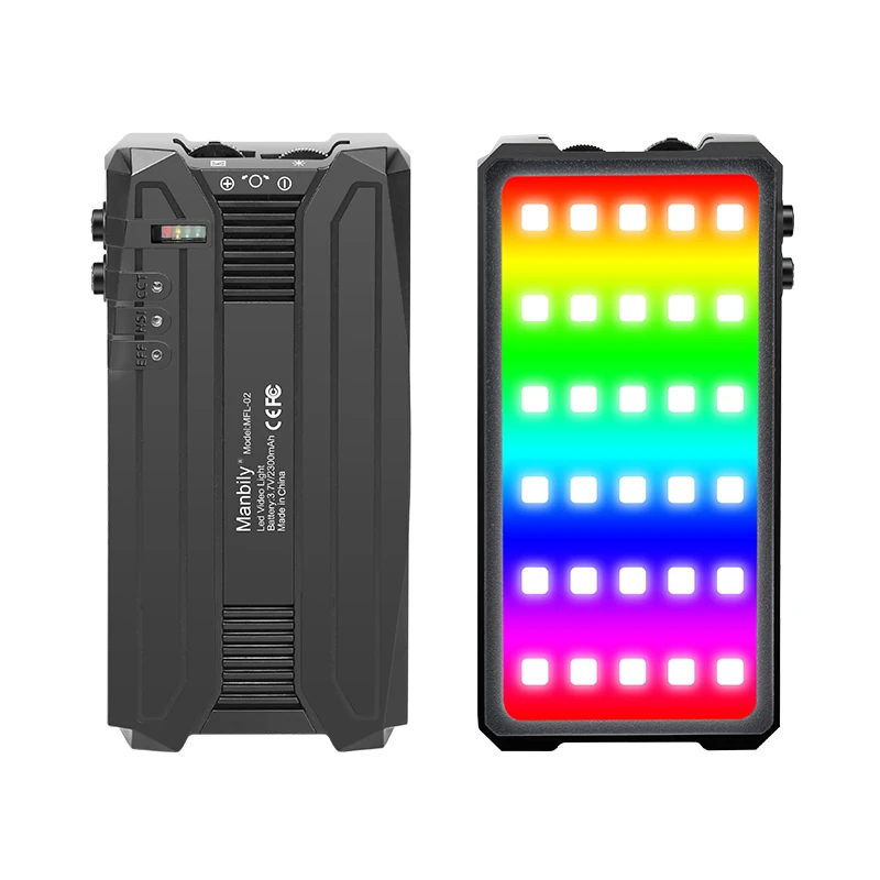 Manbily MFL-02 Led Camera Lights Rgb Video Light Panel for Selfie Fill Light for Shooting for Photo Studio
Manbily MFL-02 Led Camera Lights Rgb Video Light Panel for Selfie Fill Light for Shooting for Photo Studio