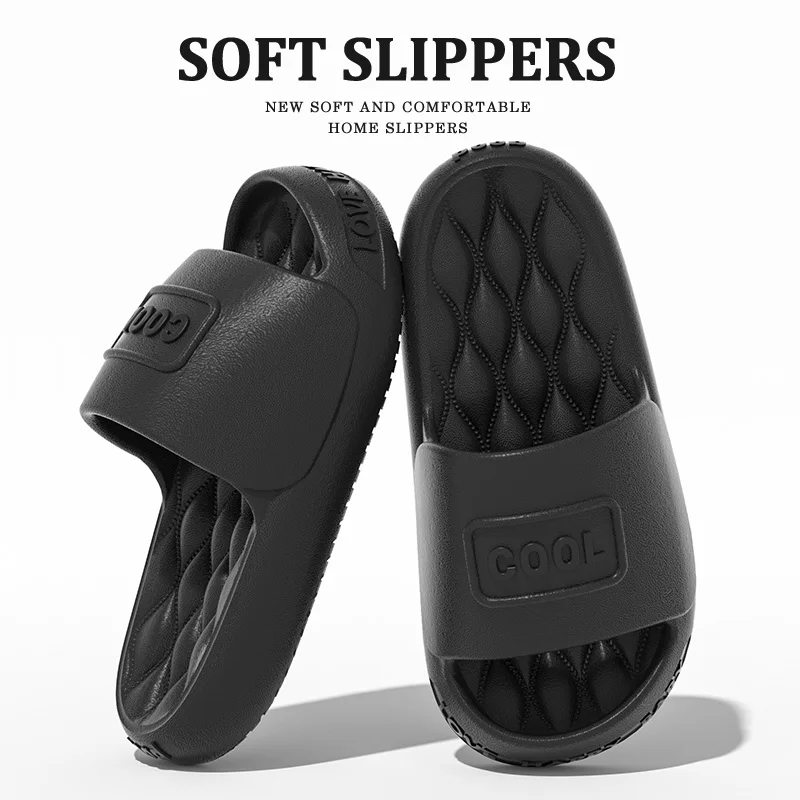 

2024 new diamond-shaped massage slippers summer non-slip men's and women's sandals Eva thick-soled couple bathroom flip-flops