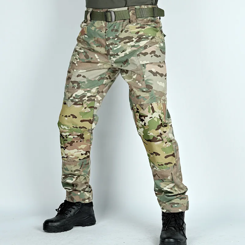 Camouflage tactical trousers men's spring and autumn outdoor wear resistant scratch resistant tear military fan cargo pants
Camouflage tactical trousers men's spring and autumn outdoor wear resistant scratch resistant tear military fan cargo pants