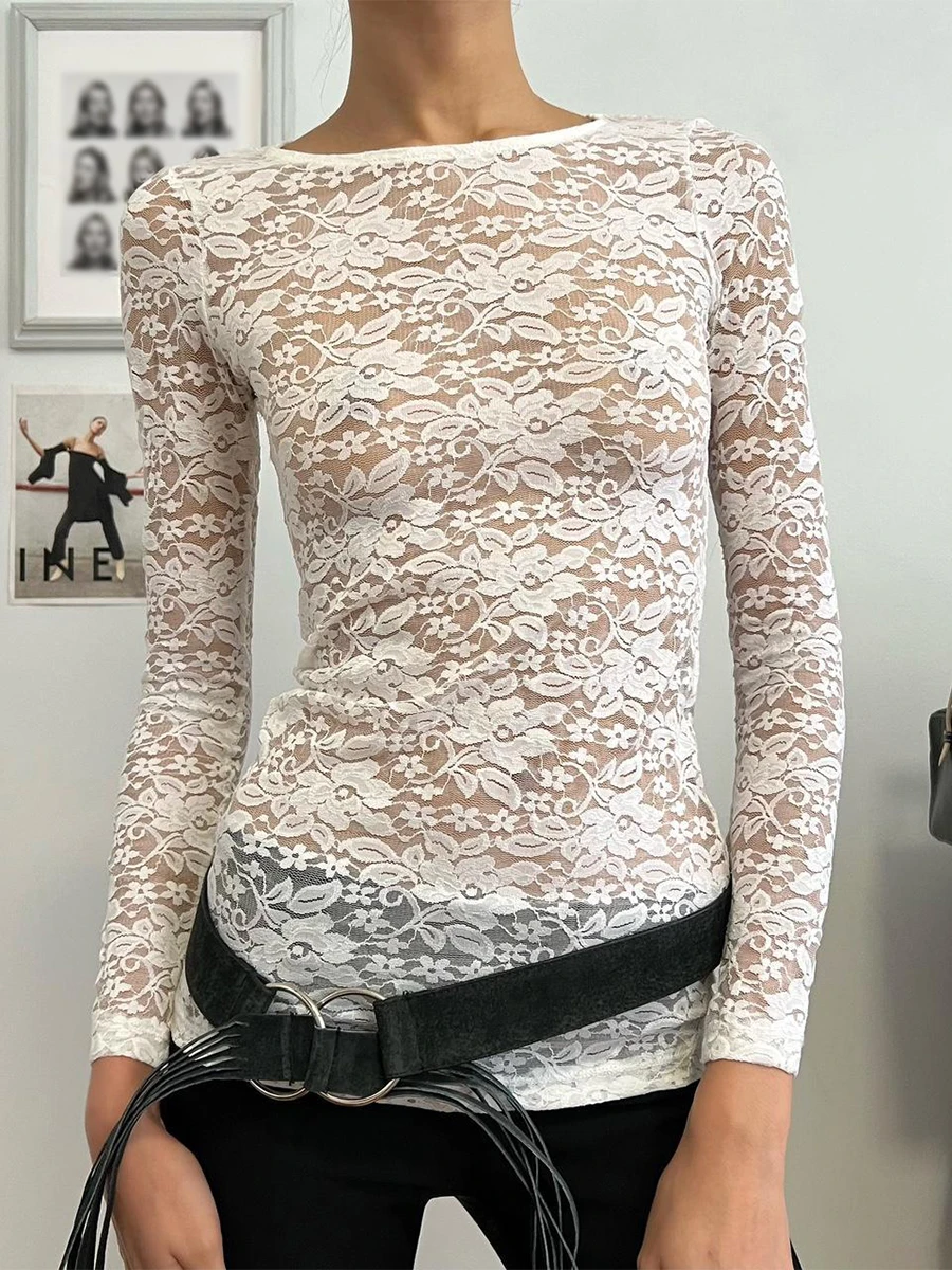Elegant Lace Cutout Backless Bodycon Dress with See-Through Crew Neck and Long Sleeves - Perfect for Parties and Special
Elegant Lace Cutout Backless Bodycon Dress with See-Through Crew Neck and Long Sleeves - Perfect for Parties and Special