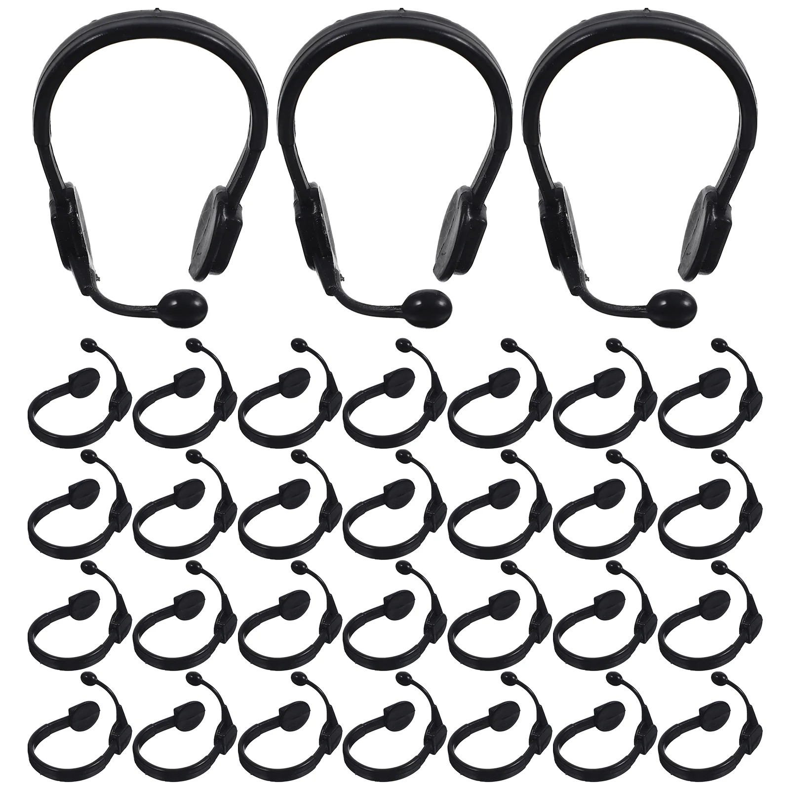 50 Pcs Headset DIY Decors Pretend Play Microphone Mini Props Plastic Miniature Dolls Tiny
50 Pcs Headset DIY Decors Pretend Play Microphone Mini Props Plastic Miniature Dolls Tiny