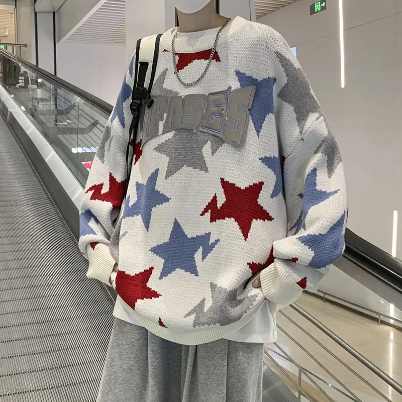 Sweaters Fashion Brand Advanced Stars Embroidery Sweaters Men's Autumn and Winter Gentle Lazy Wind Soft Waxy Sweaters
Sweaters Fashion Brand Advanced Stars Embroidery Sweaters Men's Autumn and Winter Gentle Lazy Wind Soft Waxy Sweaters