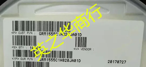 50 шт. Оригинальный Новый grm1555c1h820ja5000 0402 50 в 82 ПФ ± 5% SMD конденсатор
50 шт. Оригинальный Новый grm1555c1h820ja5000 0402 50 в 82 ПФ ± 5% SMD конденсатор