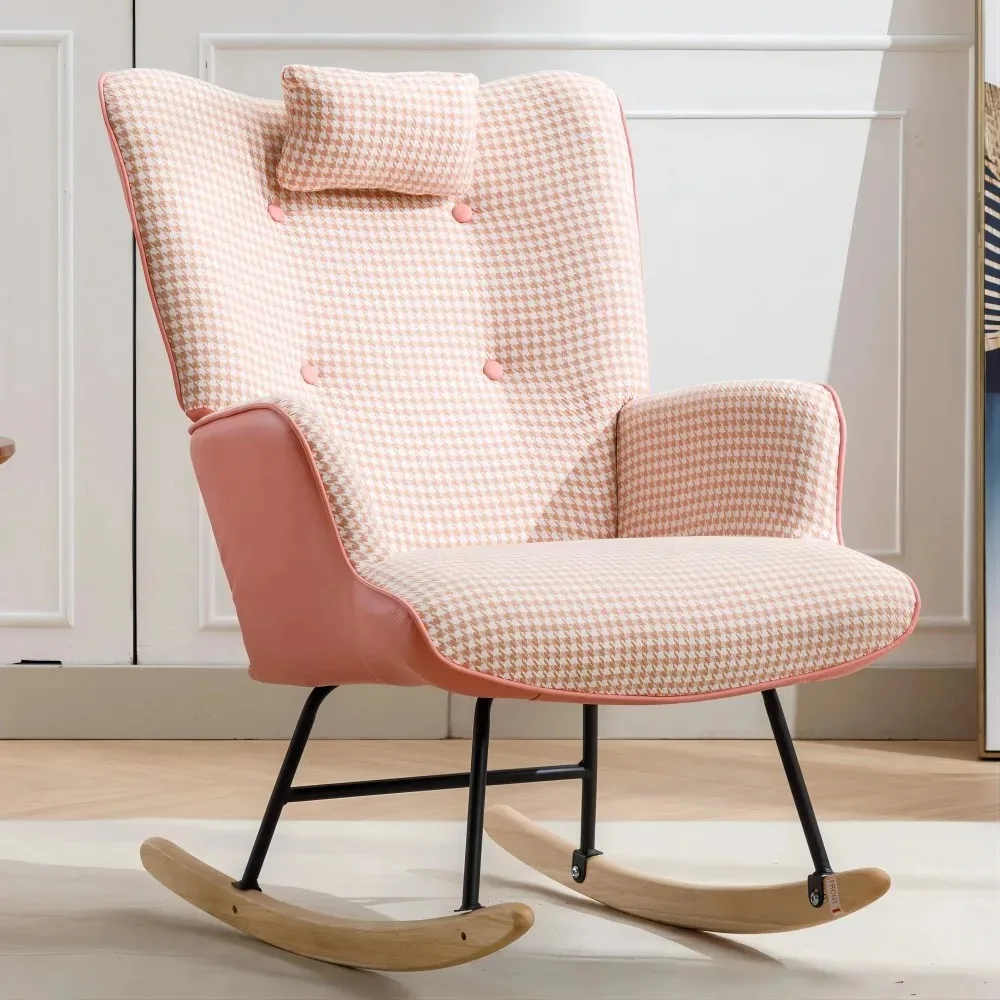 Wicker Furniture Outdoor, Rocking Chair, Glider Rocker Rocking Accent Chair, Wingback Rocking Chair, Pink, Outdoor Chair
Wicker Furniture Outdoor, Rocking Chair, Glider Rocker Rocking Accent Chair, Wingback Rocking Chair, Pink, Outdoor Chair