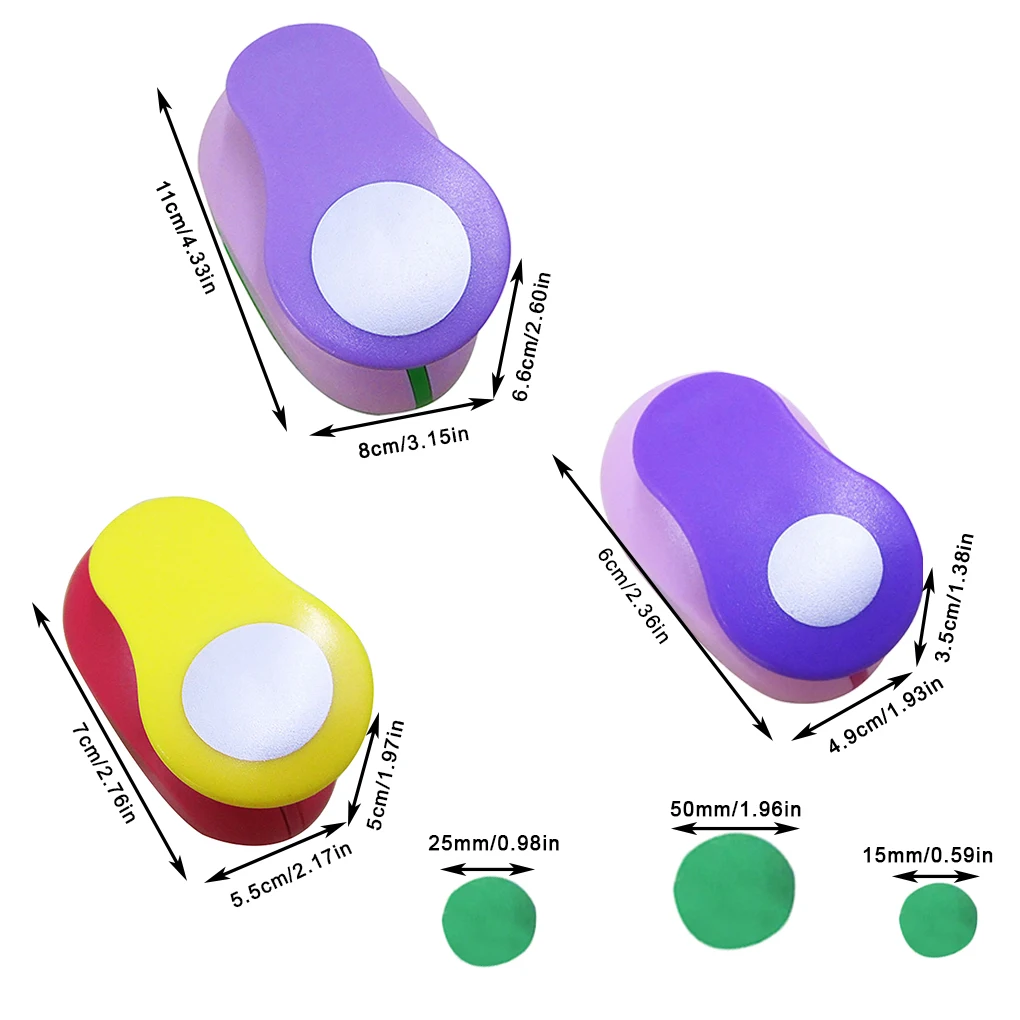 3 Pcs set Circle Paper Puncher Scrapbook Photo Album DIY Paper Punching Tool Handicraft Crafting Tool
3 Pcs set Circle Paper Puncher Scrapbook Photo Album DIY Paper Punching Tool Handicraft Crafting Tool
