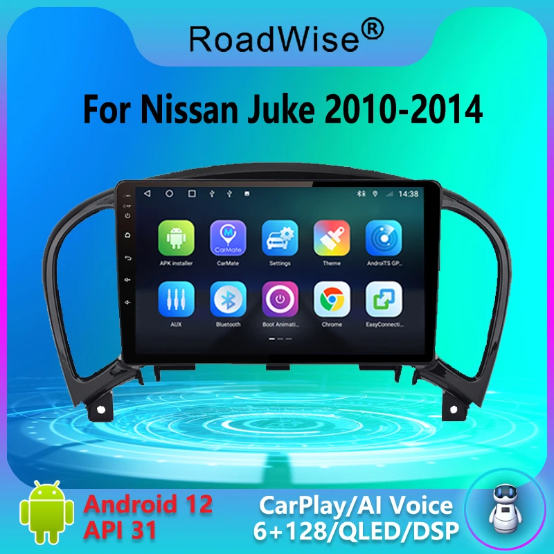 Roadwise 2din Android Car Radio Carplay For Nissan Juke YF15 2010 2011 2012 2013 2014 Multimedia 4G Wifi Navi GPS DVD Autostereo
Roadwise 2din Android Car Radio Carplay For Nissan Juke YF15 2010 2011 2012 2013 2014 Multimedia 4G Wifi Navi GPS DVD Autostereo
