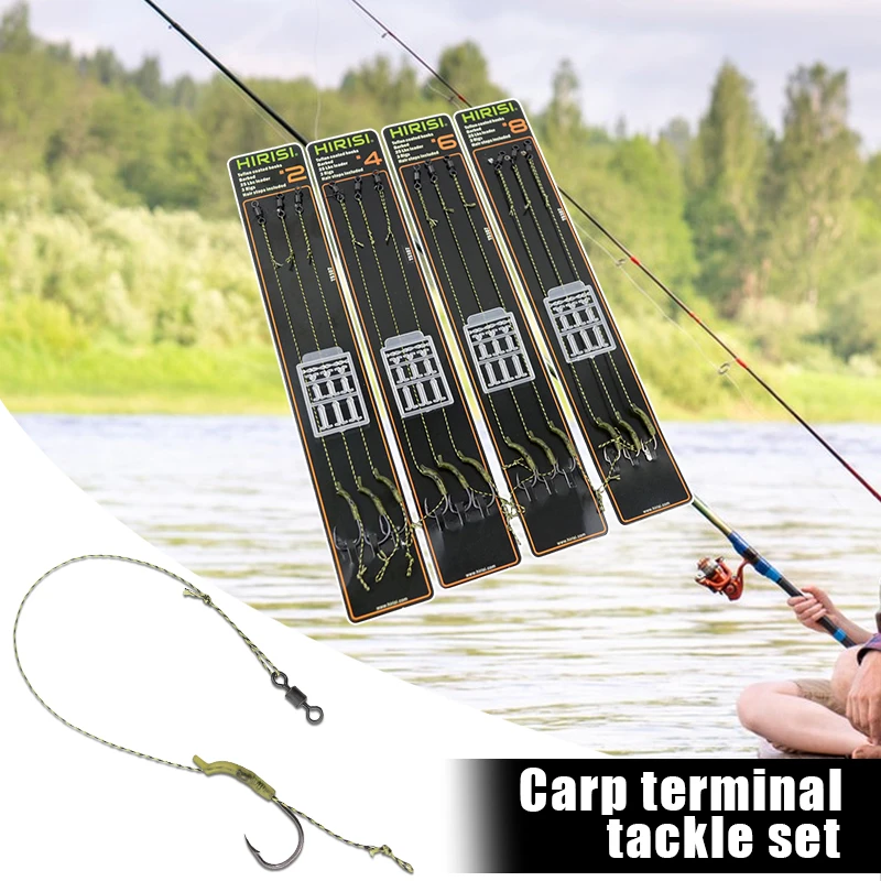 3pcs/Pack Carp Fishing Rigs Set Ready Made Rig 2/4/6/8# Europe Feeder Group Carp Hook Carp Tackle Gear Fishing Accessories
3pcs/Pack Carp Fishing Rigs Set Ready Made Rig 2/4/6/8# Europe Feeder Group Carp Hook Carp Tackle Gear Fishing Accessories