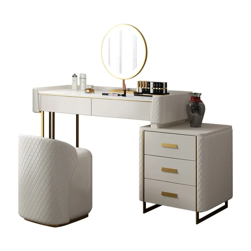 Bedroom furniture Italian extravagant dresser modern minimalist make-up table rockboard dresser storage cabinet
Bedroom furniture Italian extravagant dresser modern minimalist make-up table rockboard dresser storage cabinet