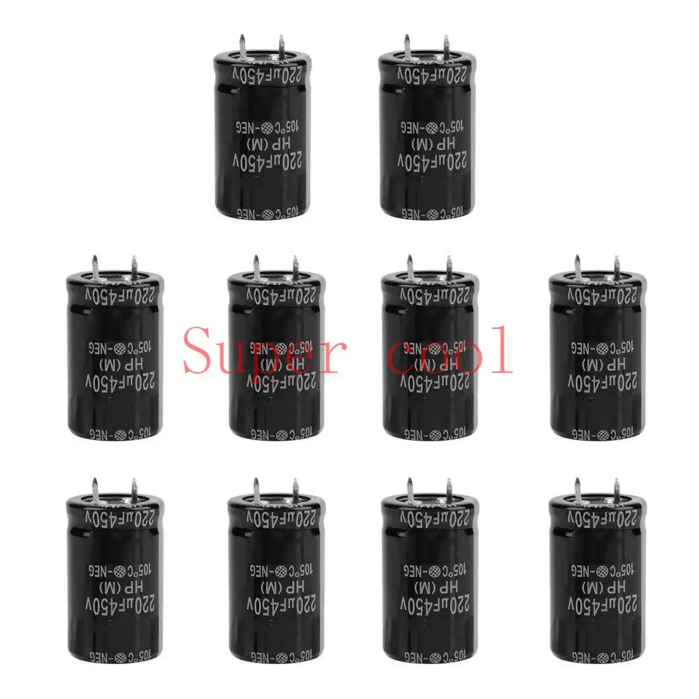 

10PCS Aluminum Electrolytic Capacitors 25V 35V 63V 100V 200V 250V 400V 450V 100UF 220UF 470UF 560UF 1000UF 10000UF 22000UF