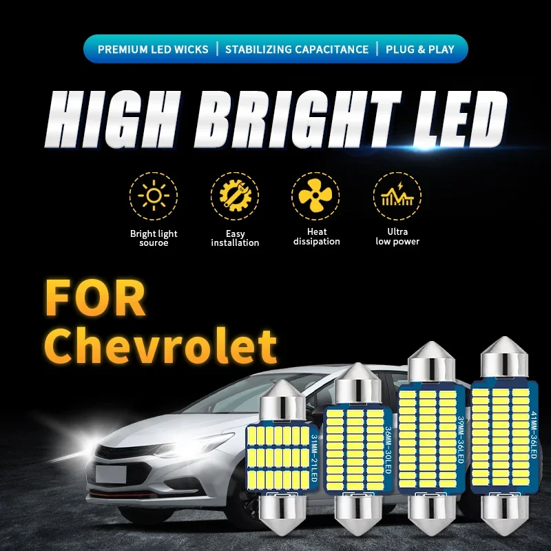 

Car LED Interior Reading Light 6000K C5W C10W For Chevrolet Cruze TRAX Aveo Lova Sail EPICA Captiva Malibu Volt Camaro Cobalt