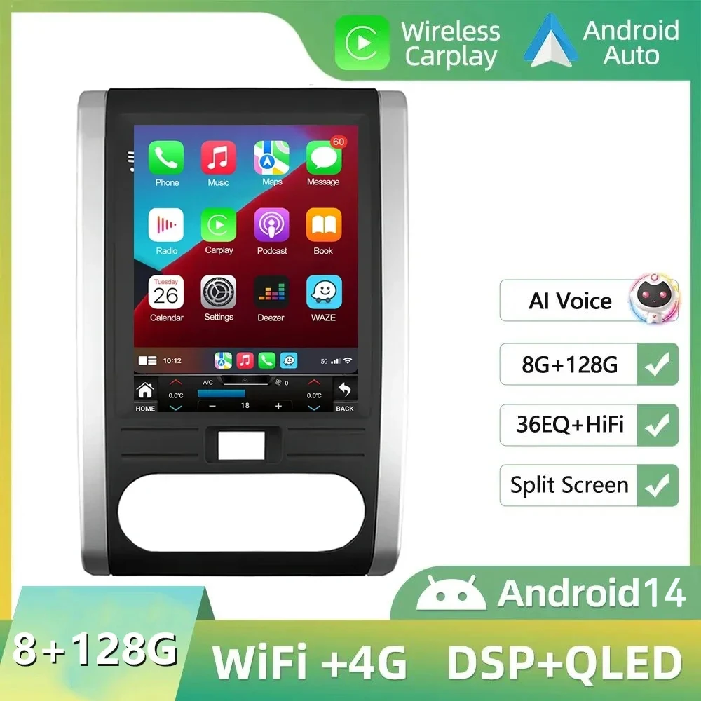 Автомагнитола CarPlay DSP на Android 14, 8 ГБ + 128 Гб для Nissan X-Trail 2 T31 X Trail 2007-2015, IPS, мультимедийный видеоплеер, навигация, GPS
Автомагнитола CarPlay DSP на Android 14, 8 ГБ + 128 Гб для Nissan X-Trail 2 T31 X Trail 2007-2015, IPS, мультимедийный видеоплеер, навигация, GPS