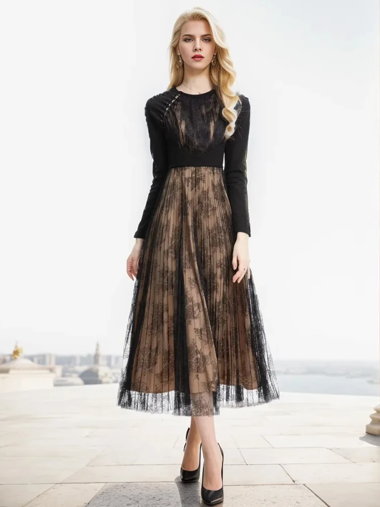 Runway Fashion Elegant 2024 Spring Ladies Lace Slim Fit Gorgeous Pretty Party Luxury High Quality Long Sleeve Dresses For Women
Runway Fashion Elegant 2024 Spring Ladies Lace Slim Fit Gorgeous Pretty Party Luxury High Quality Long Sleeve Dresses For Women