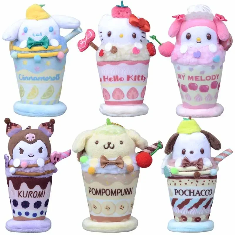 

Sanrios плюшевые куклы, игрушки Kuromi My Melody Cinnamoroll HelloKittys полако, серии мороженого, аниме мультяшный плюшевый кулон 15 см