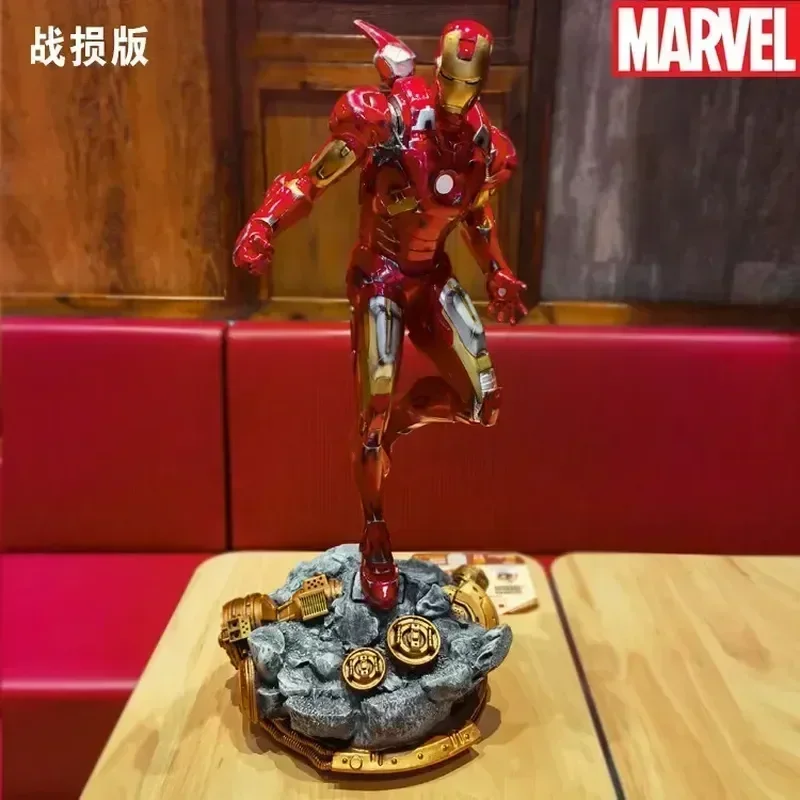 

Marvel 60 см Железный человек Mk7 модель телефона периферийные статуи из смолы большие украшения для дома креативные крутые подарки