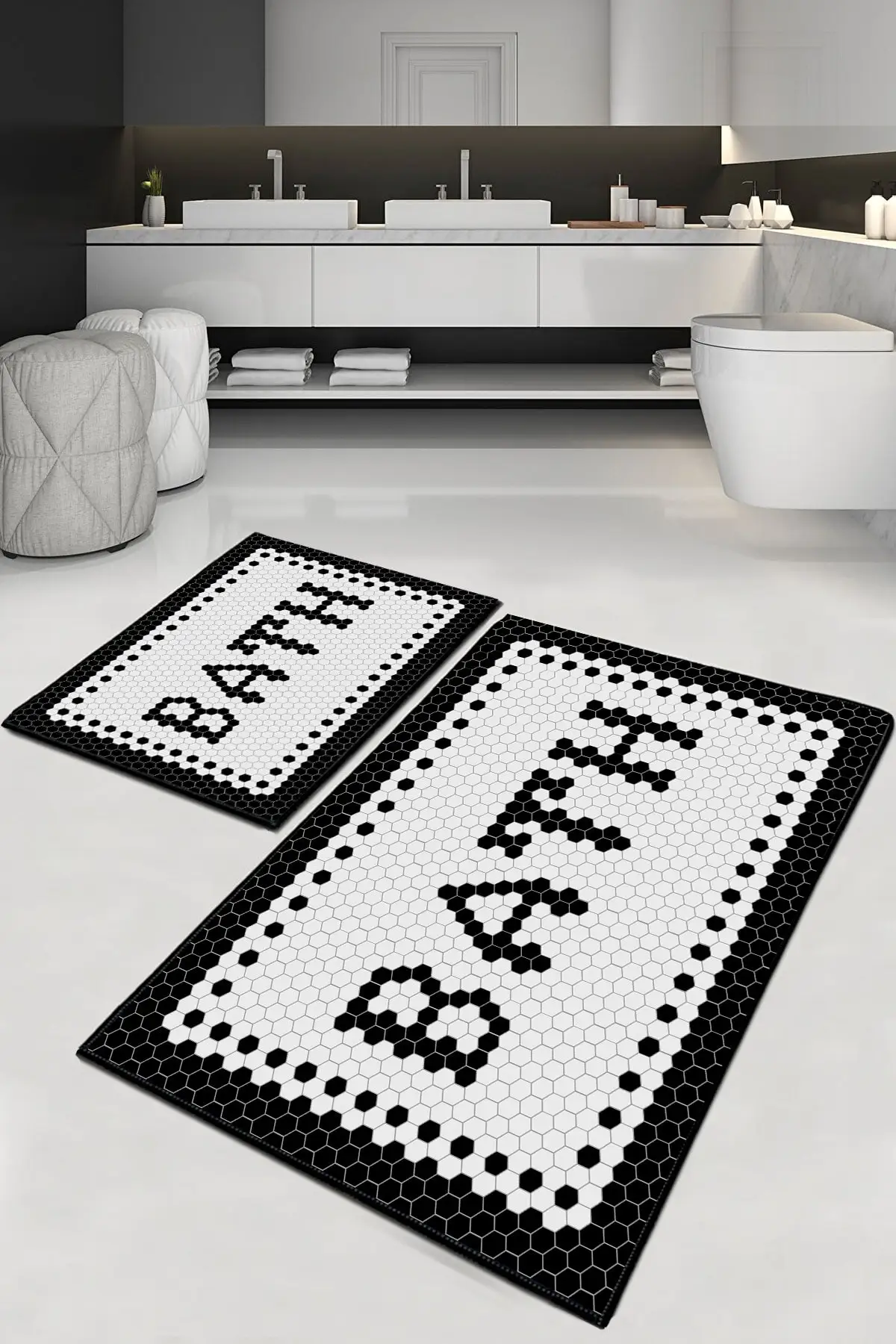 Black Bath Washable 2-Li Bath Carp Toilet Set Dc-8034 2 Polyester 60x40 Black Non-Slip Base Digital
Black Bath Washable 2-Li Bath Carp Toilet Set Dc-8034 2 Polyester 60x40 Black Non-Slip Base Digital
