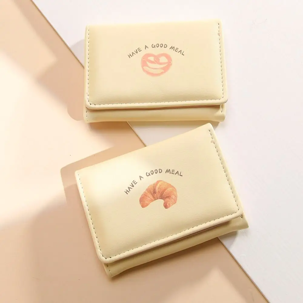 PU Leather Credit Card Holder Wallet Fashion Cartoon Toast Card Holder Three Fold Bread Small Purse Gift
PU Leather Credit Card Holder Wallet Fashion Cartoon Toast Card Holder Three Fold Bread Small Purse Gift