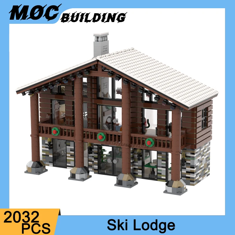 MOC City Street View Architecture Winter Village Ski Lodge Model Building Blocks Modular Hotel DIY Assembly Bricks Toy Xmas Gift
MOC City Street View Architecture Winter Village Ski Lodge Model Building Blocks Modular Hotel DIY Assembly Bricks Toy Xmas Gift