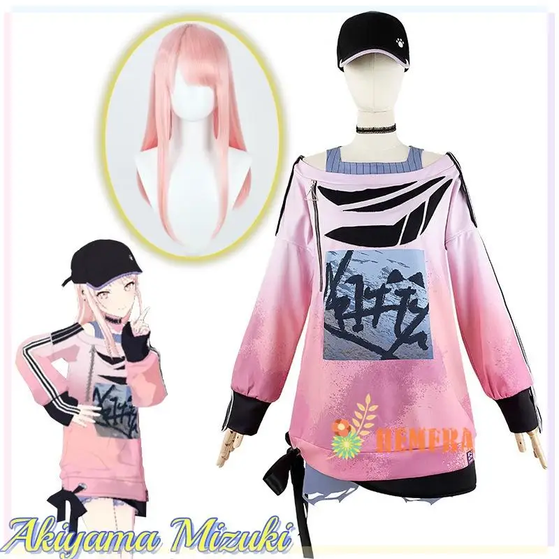 Akiyama Mizuki аниме проект игры Sekai красочная женская одежда костюм для сцены, косплея косплей розовый костюм для сцены
Akiyama Mizuki аниме проект игры Sekai красочная женская одежда костюм для сцены, косплея косплей розовый костюм для сцены