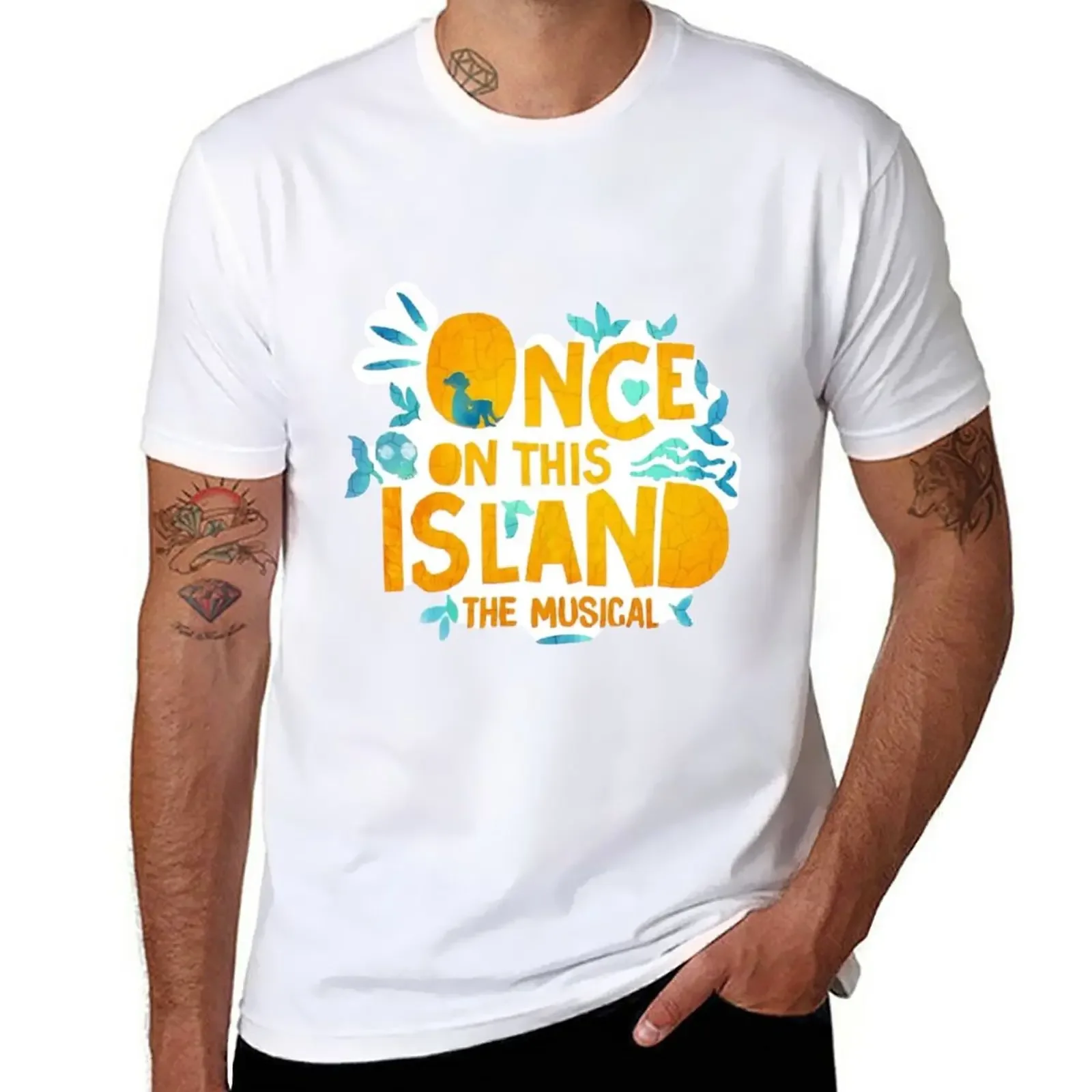 once on this island revival logo T-Shirt korean fashion tops Short sleeve tee men
once on this island revival logo T-Shirt korean fashion tops Short sleeve tee men