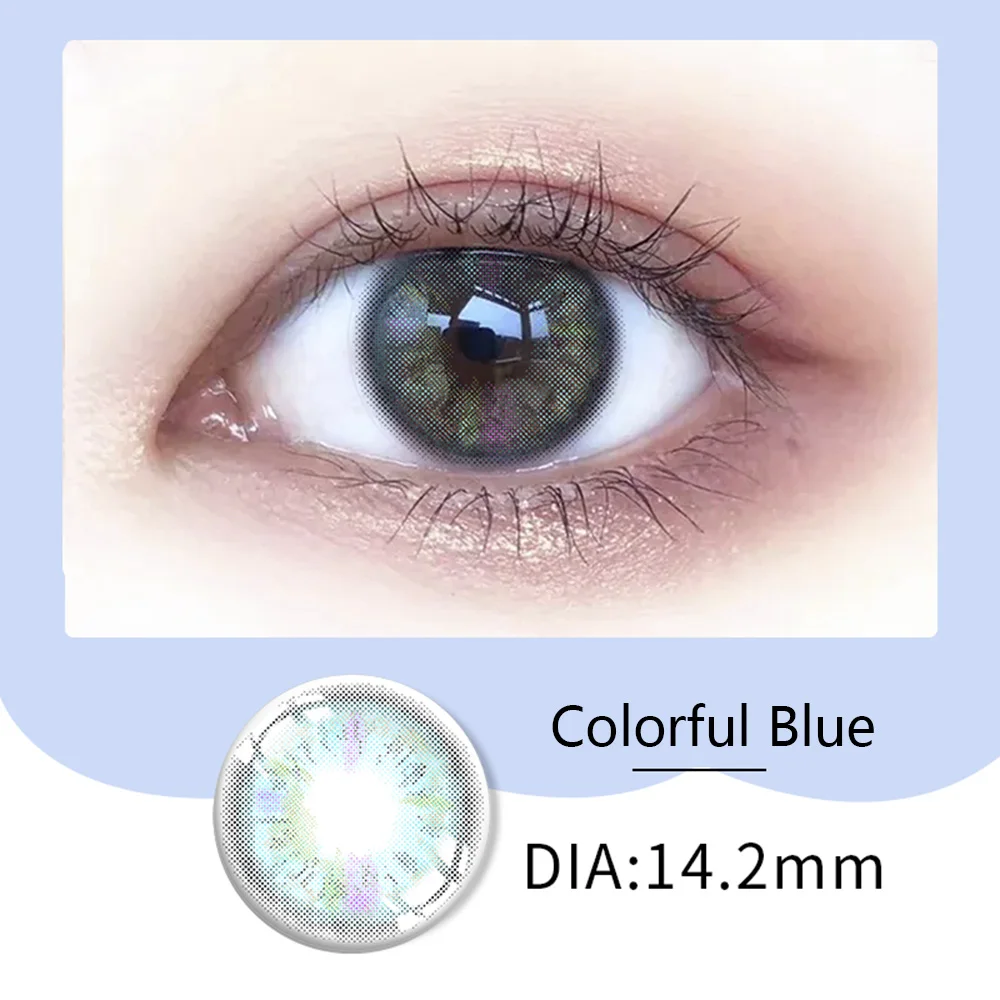 YIMEIXI 1Pair/2pcs Colored Contact Lenses For Eyes Natural Color Lenses Women Men Makeup Accessories with Contact Lens Case Gift YIMEIXI 1Pair/2pcs Colored Contact Lenses For Eyes Natural Color Lenses Women Men Makeup Accessories with Contact Lens Case Gift