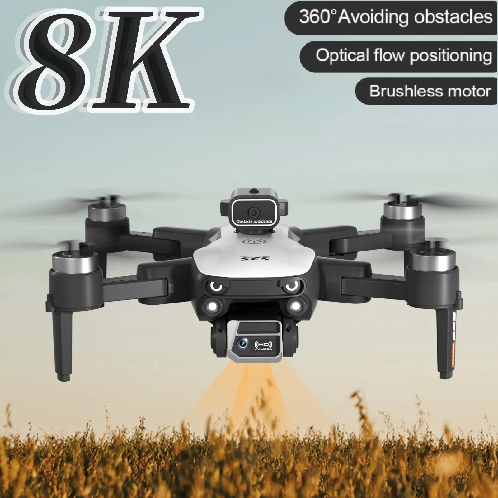 2023 S2S Mini Drone 4k Profesional 8K HD Camera Flighting 25min Obstacle Avoidance Brushless Foldable Quadcopter RC Dron Toys
2023 S2S Mini Drone 4k Profesional 8K HD Camera Flighting 25min Obstacle Avoidance Brushless Foldable Quadcopter RC Dron Toys