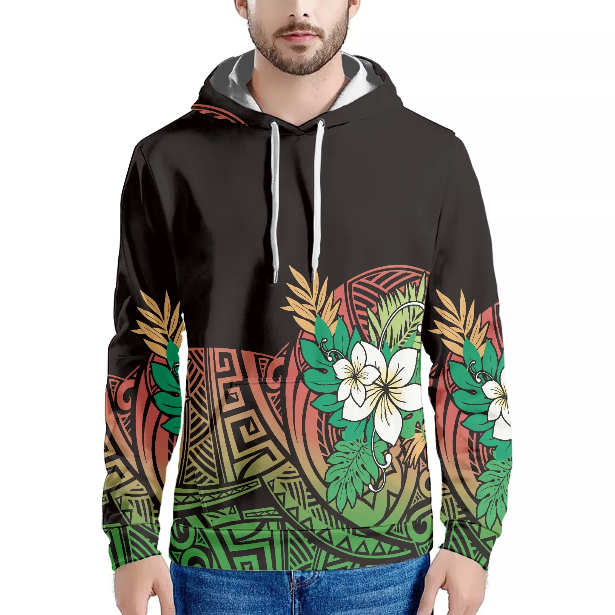Polynesian Tribal Tattoo Frangeria Design High Quality Men's Spring And Fall Hoodie Fashion Long Sleeve Hooded Jogging Suit
Polynesian Tribal Tattoo Frangeria Design High Quality Men's Spring And Fall Hoodie Fashion Long Sleeve Hooded Jogging Suit
