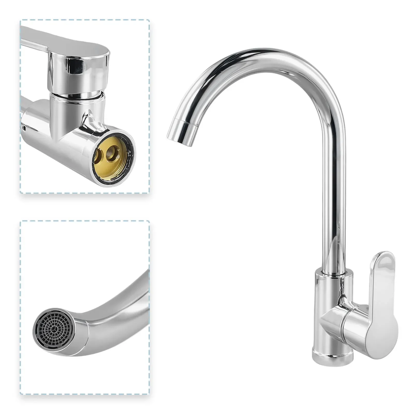 Bathroom Faucet Kitchen Mixer Cold And Hot Kitchen Tap Single Hole Water Tap Chrome Plated Single Handle Bathroom Faucet
Bathroom Faucet Kitchen Mixer Cold And Hot Kitchen Tap Single Hole Water Tap Chrome Plated Single Handle Bathroom Faucet