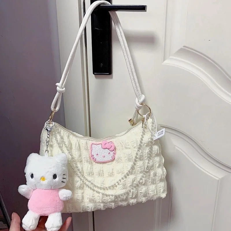Sanrio Hello Kitty Handbag Female Original Handmade Shoulder Bag Large Capacity Bag Hellokitty Soft Girl Cute Cartoon Handbag
Sanrio Hello Kitty Handbag Female Original Handmade Shoulder Bag Large Capacity Bag Hellokitty Soft Girl Cute Cartoon Handbag
