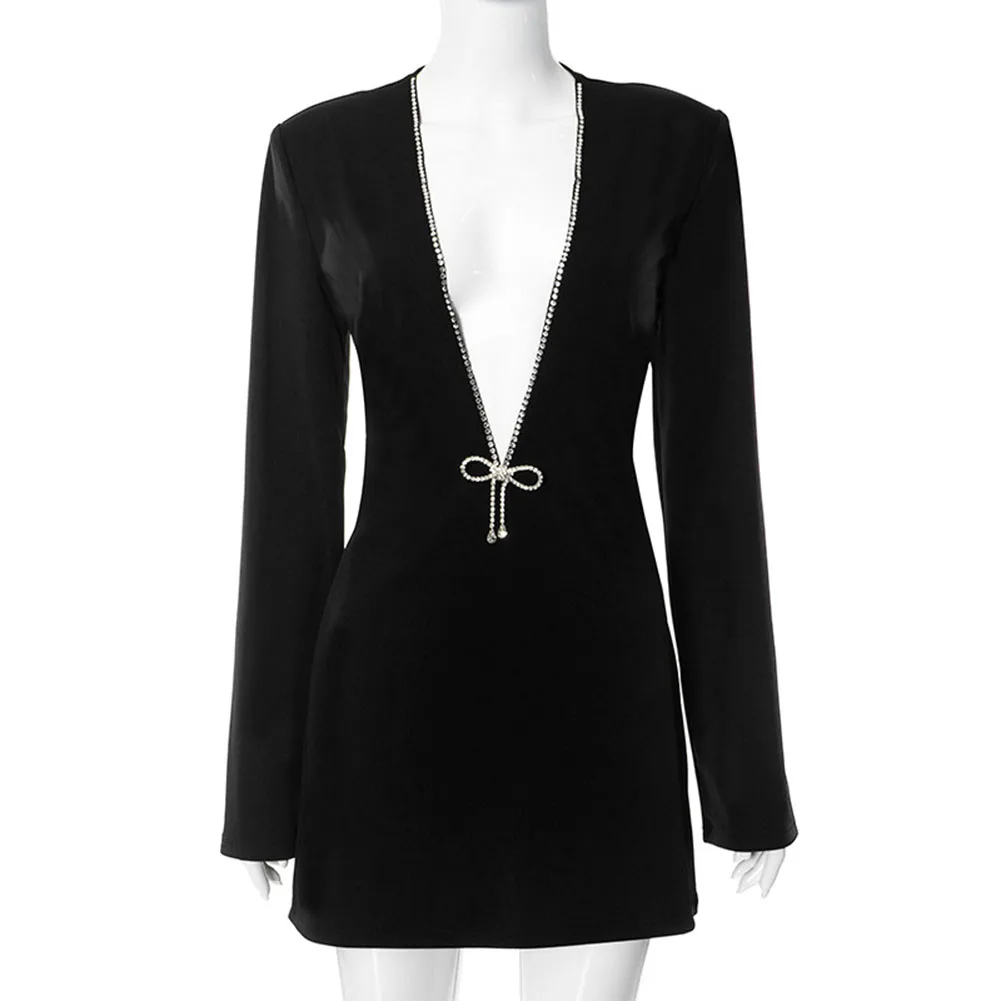 Bodycon Dresses Women Short Dress Ladies Elegant Long Sleeve Nightclub Party S-L Slight Strech Solid Color Spring
Bodycon Dresses Women Short Dress Ladies Elegant Long Sleeve Nightclub Party S-L Slight Strech Solid Color Spring