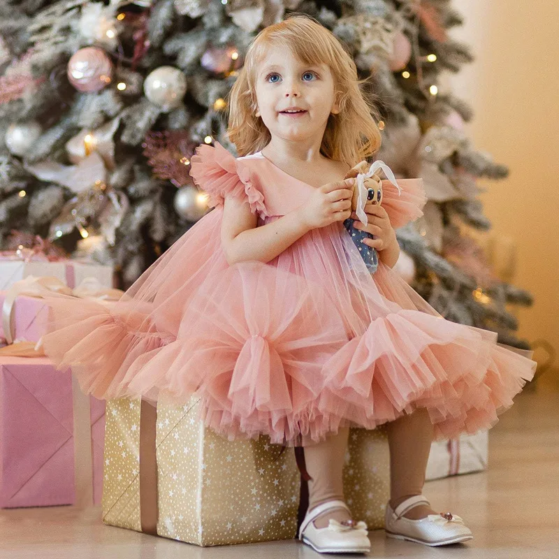Girls Fly Sleeve Tutu Dress Children Princess Dresses Baby Kids Summer New Mesh Dress Girls Birthday Party Clothing Wedding Dres
Girls Fly Sleeve Tutu Dress Children Princess Dresses Baby Kids Summer New Mesh Dress Girls Birthday Party Clothing Wedding Dres