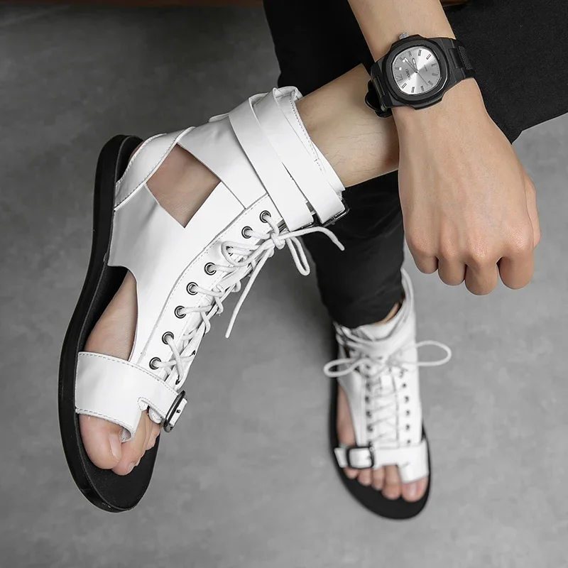 Summer New Roman Sandals High Top Casual Sandals Lightweight Breathable Lace-up High Quality Beach Shoes Fashion Show Sandals
Summer New Roman Sandals High Top Casual Sandals Lightweight Breathable Lace-up High Quality Beach Shoes Fashion Show Sandals