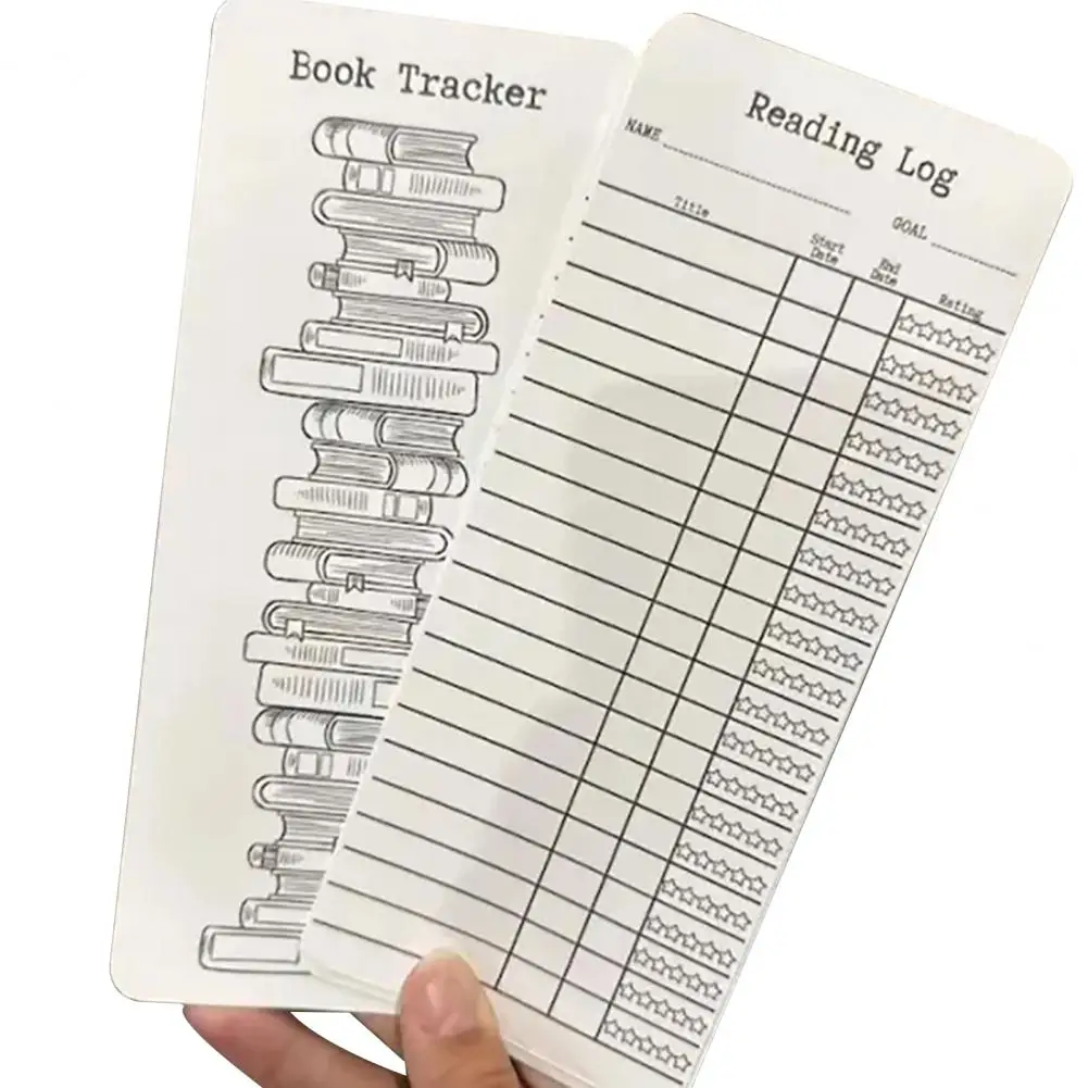 

Книжный маркер, многоразовый книжный трекер, закладки для библиотеки, карточки, легкий трекер для чтения для любителей книг, набор из 3 шт. для чтения
