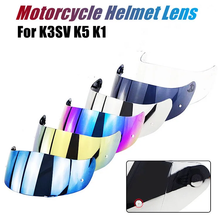 

Hot Sale Helmet Visor For AGV K3SV K5 K1 Motorcycle Detachable Helmet Glasses Motorbike Helmet Lens Motocross Full Face Visor