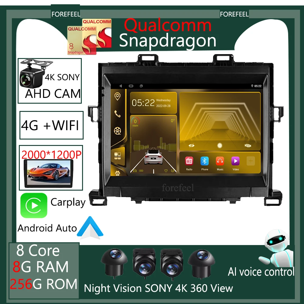 Qualcomm 360 cam беспроводной Carplay Android для Toyota Alphard H20 2008-2014 автомобильное радио мультимедийный видеоплеер навигация QLED IPS
Qualcomm 360 cam беспроводной Carplay Android для Toyota Alphard H20 2008-2014 автомобильное радио мультимедийный видеоплеер навигация QLED IPS