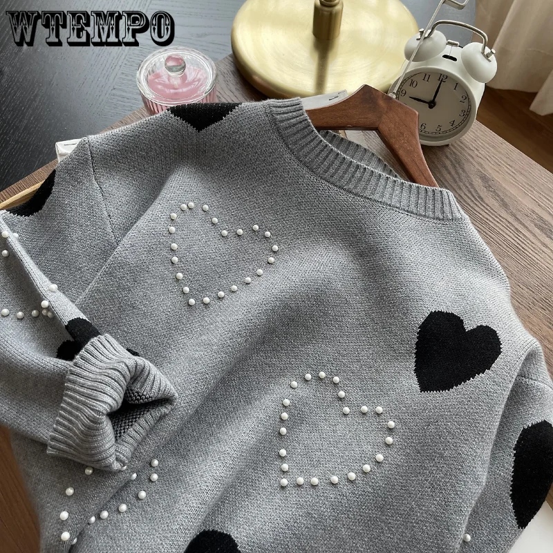 WTEMPO Women's Bottoming Long Sleeved Sweater Korean O-neck Pullover Loose Casual All-matching Knitted Top Winter Clothes Women
WTEMPO Women's Bottoming Long Sleeved Sweater Korean O-neck Pullover Loose Casual All-matching Knitted Top Winter Clothes Women