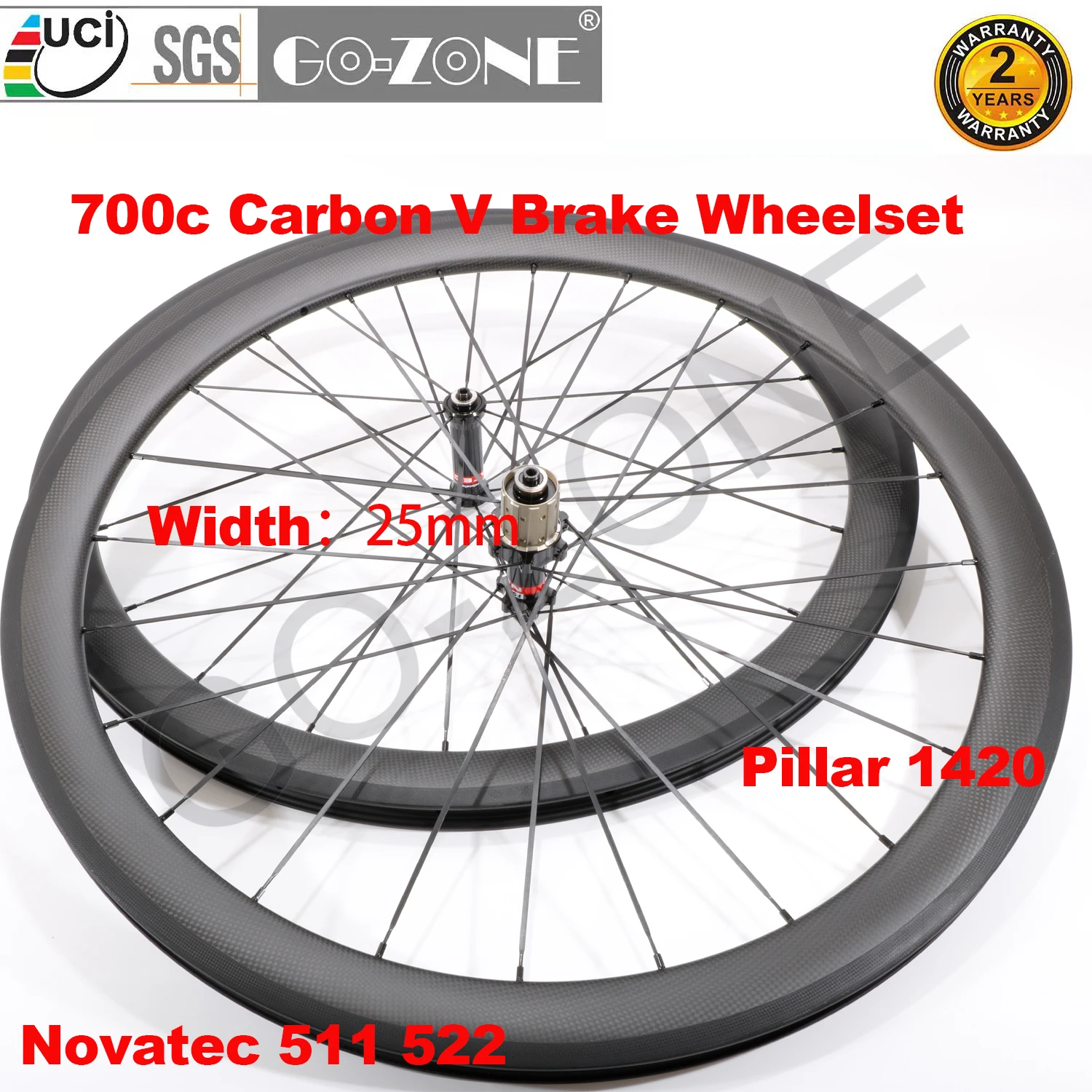 

Carbon 700c Clincher Tubeless Tubular Wheelset High TG Customizable Novatec 511 522 Pillar 1420 Carbon Road Rim Brake Wheels