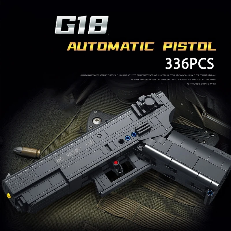 G18 Desert Eagle Military Series M1911 Pistol Gun Model Bricks Building Blocks Entertainment Toys for Children Boy Kids Gifts
G18 Desert Eagle Military Series M1911 Pistol Gun Model Bricks Building Blocks Entertainment Toys for Children Boy Kids Gifts