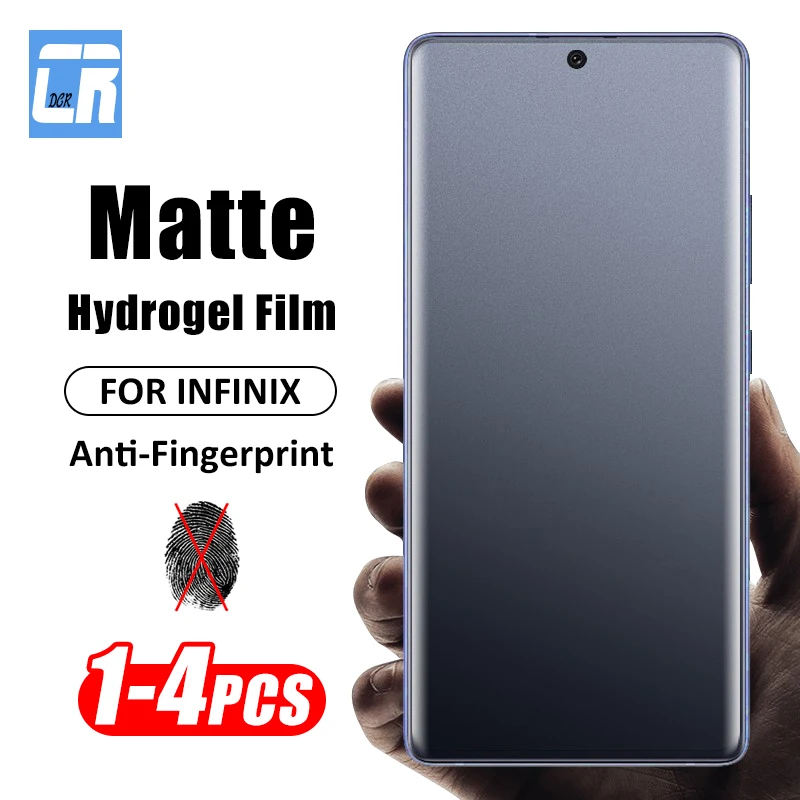 

1-4Pcs Matte Hydrogel Film For Infinix Note 40 Pro Plus Smart 8 7 6 HD Screen Protector For Infinix Not 40i 40 30 Pro Soft Film