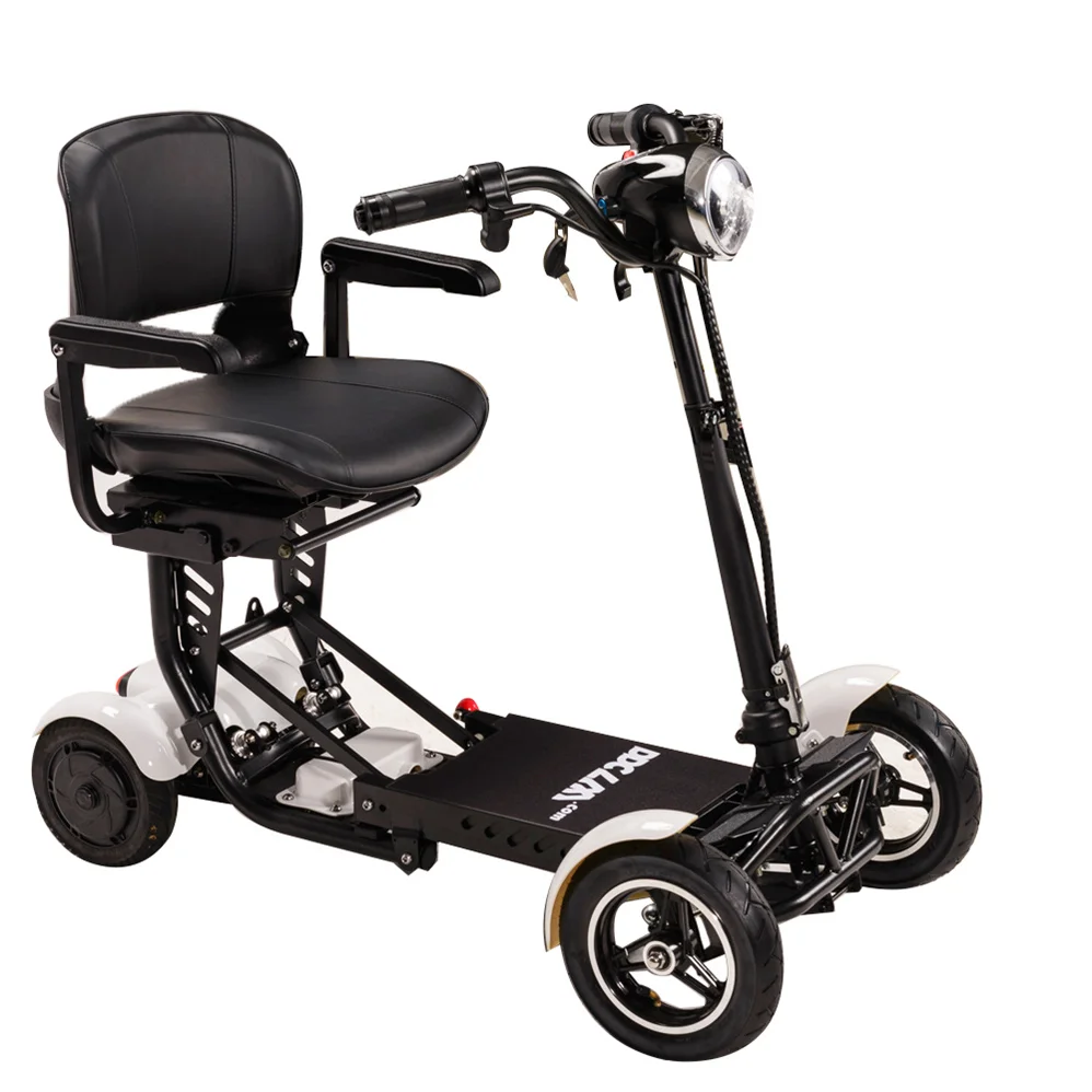 

Disabled 4 wheel lithium electric folding mobility scooter Elderly adult handicap mobility electric scooter