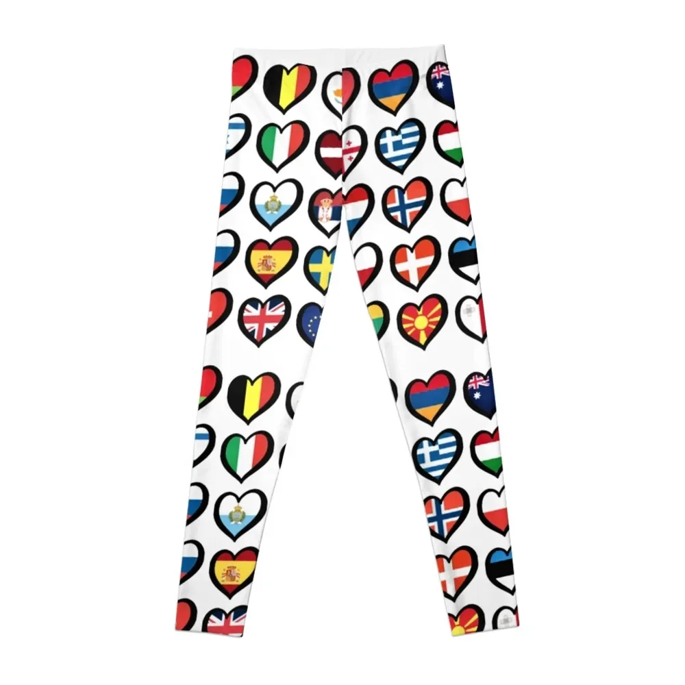 Eurovision Song Contest Flags Hearts Leggings Pants sport sports for gym sports shirts gym sports woman gym Womens Leggings
Eurovision Song Contest Flags Hearts Leggings Pants sport sports for gym sports shirts gym sports woman gym Womens Leggings