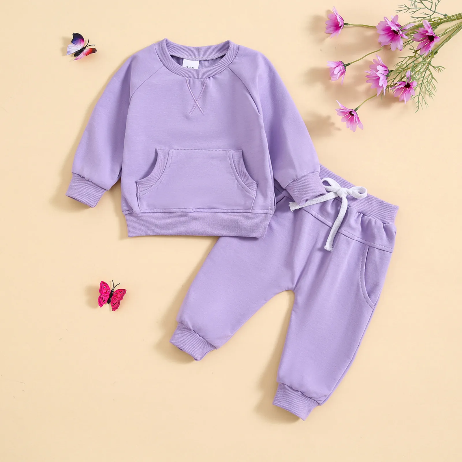 Baby Clothes Set Toddler Boys Long Sleeve Solid Tops And Pants Child Kids 2pcs Set Outfits Kids Fall Spring Wear
Baby Clothes Set Toddler Boys Long Sleeve Solid Tops And Pants Child Kids 2pcs Set Outfits Kids Fall Spring Wear