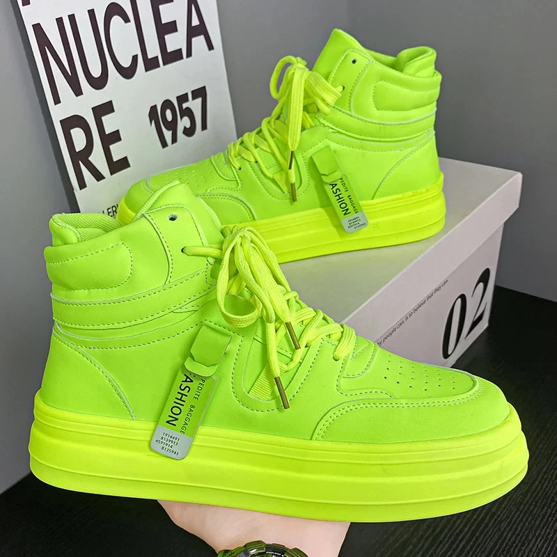 Fashion Designer Mens Green Sneakers Autumn Casual Sports Skateboard Shoes For Men High top White Sneaker Platform Footwear Male
Fashion Designer Mens Green Sneakers Autumn Casual Sports Skateboard Shoes For Men High top White Sneaker Platform Footwear Male