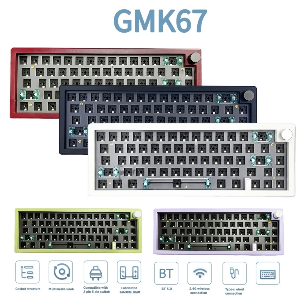 Клавиатура GMK67 Механическая Проводная с RGB-подсветкой, 2,4 ГГц, без переключателя
Клавиатура GMK67 Механическая Проводная с RGB-подсветкой, 2,4 ГГц, без переключателя