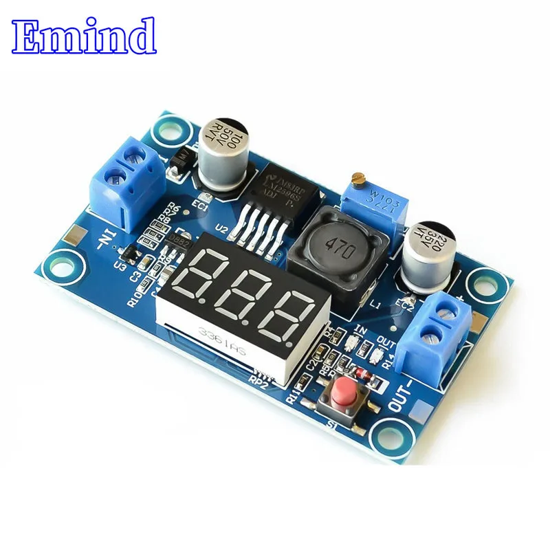 New LM2596 DC-DC Adjustable Regulated Power Module Step-Down Converter With Voltmeter LED Display Adjustable Voltage Regulator
New LM2596 DC-DC Adjustable Regulated Power Module Step-Down Converter With Voltmeter LED Display Adjustable Voltage Regulator