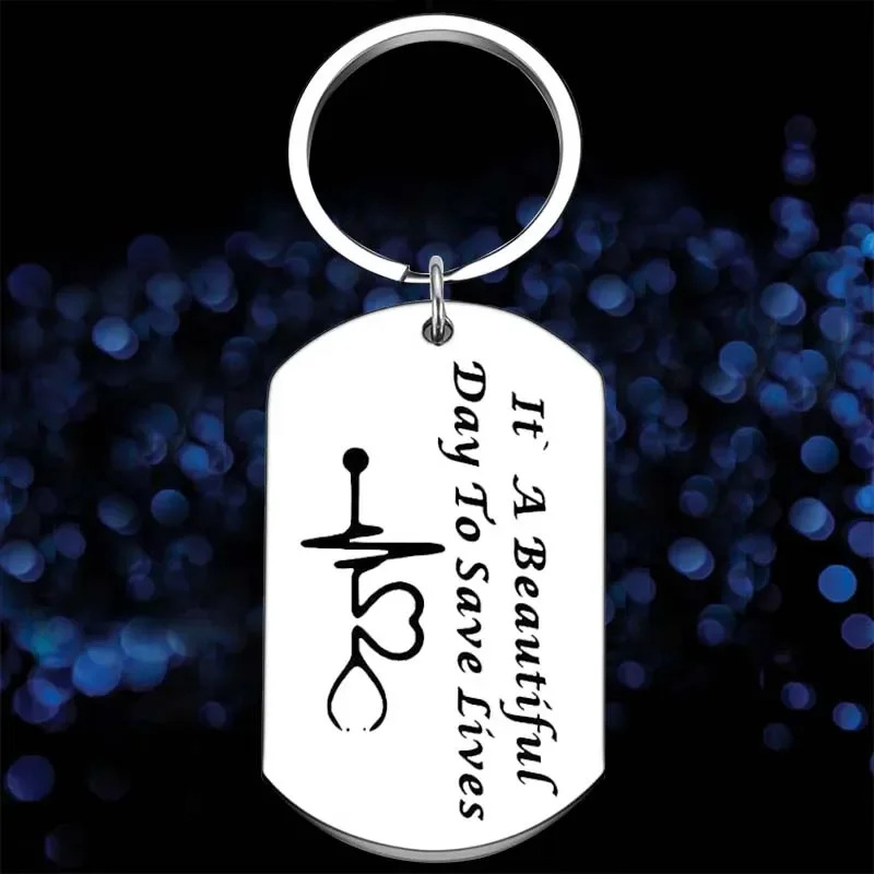 

New Doctor Birthday Gift Keychain Pendant Nurses Appreciation Gift Key Chains Thank You Gift