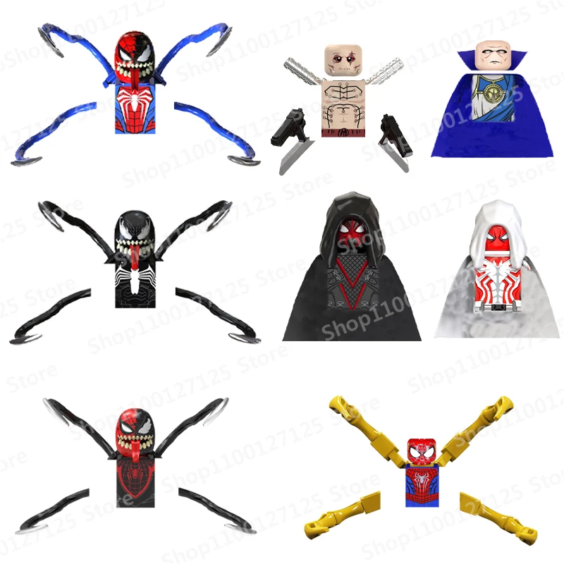 

TV6204 WM Blocks Disney Anime Heroes Marvels Bricks Dolls Spider-man Mini Action Toy Figures Building Blocks Assemble Kids Toys