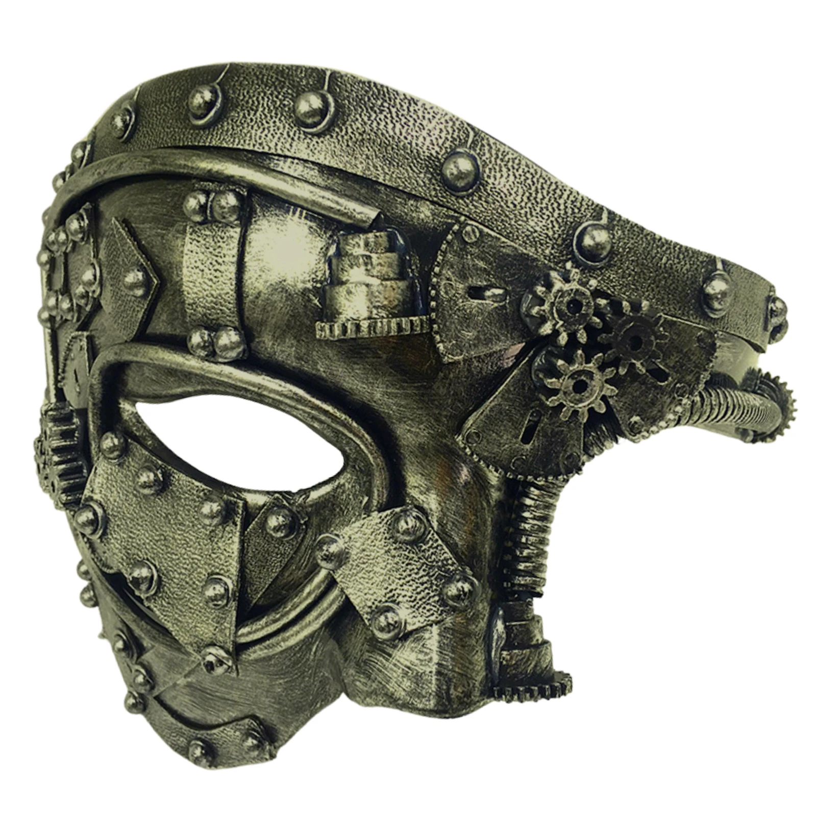 New Steampunk Phantom Masquerade Cosplay Mask Ball Half Face Men Punk Costume Halloween Party Costume Props Halloween Decoration 
New Steampunk Phantom Masquerade Cosplay Mask Ball Half Face Men Punk Costume Halloween Party Costume Props Halloween Decoration