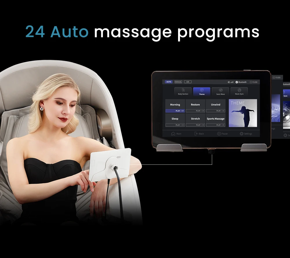 Innovative Sleep Hood zero Gravity Back Therapy 5d Massage Chair MS-131Robot