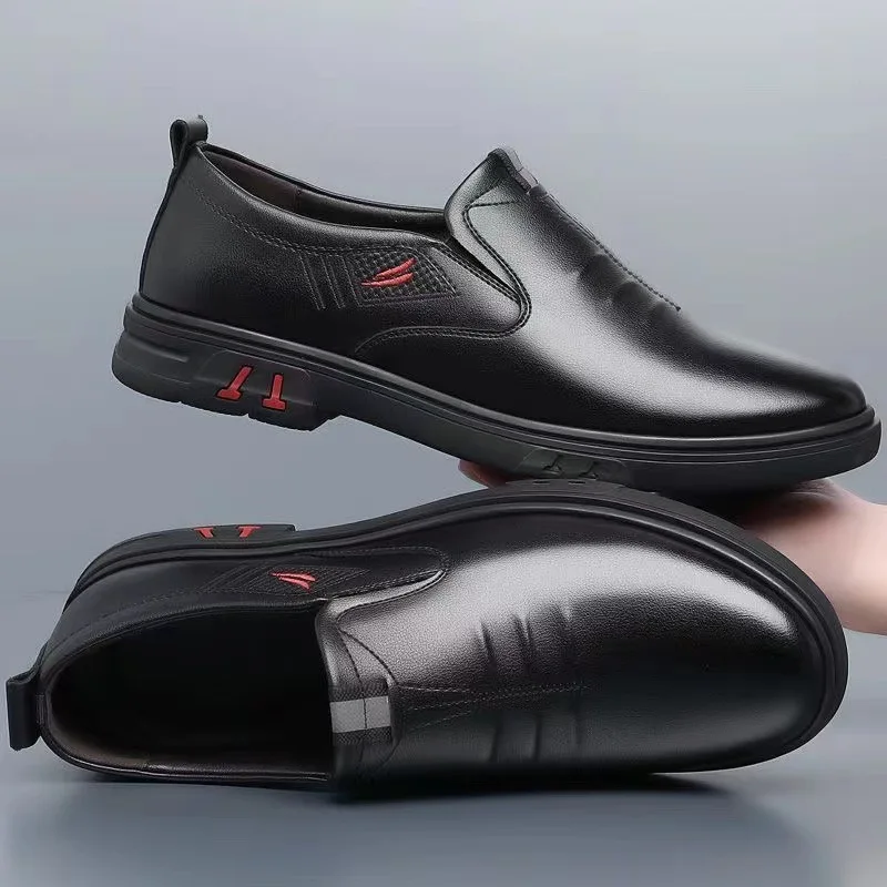 Men's Cow Leather Shoes Genuine Leather Handmade Business shoes Round Toe Casual Loafers Comfortable Man footwear Zapatos Homme Men's Cow Leather Shoes Genuine Leather Handmade Business shoes Round Toe Casual Loafers Comfortable Man footwear Zapatos Homme